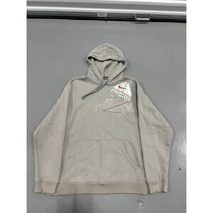 Nike Hoodie Sweatshirt Adult L Gray Athletic ACG  Sport Outdoors Pullover Mens